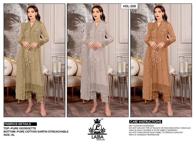 Laiba Am Vol 200 Readymade Pakistani Suits Catalog
